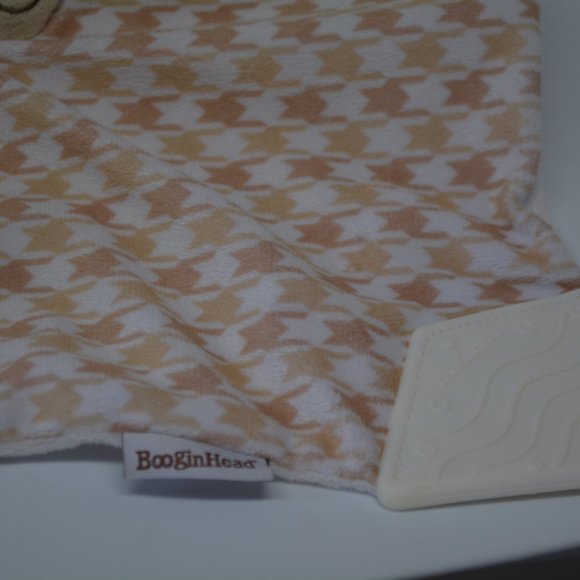Booginhead Puppy Dog Plush Lovey Pacipal Baby Security Blanket Teether Tan White - Picture 4 of 8